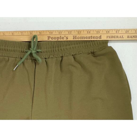 We1Fit Womens Jogger Pants Size XXL Olive Green Drawstring Elastic Waist Terry - Picture 7 of 10